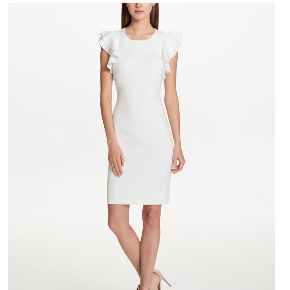 Tommy Hilfiger women’s ivory dress size size XL stretch